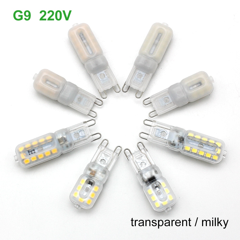 10 stücke Mini G9 LED Mais Lichter 3W 5W 2835 SMD Lampada 220V 240V 14/22 LEDs SMD Dimmbare LED Lampe Kronleuchter Ersetzen Halogen Lampe