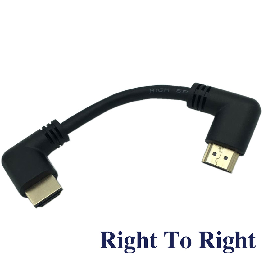 HDMI 2.0V 4K*2K @60HZ ,HDMI Male to HDMI Male UP DOWN LEFT RIGHT 90 Degree Angled Cable 15CM