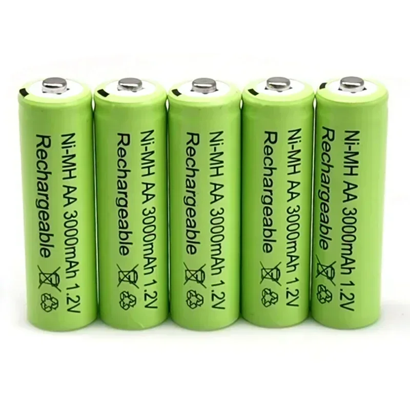2025 neAA 1,2 V3000mAh Ni-MH 1,2 V baterías batería recargable verde lámpara Solar de jardín linterna LED lámpara linterna