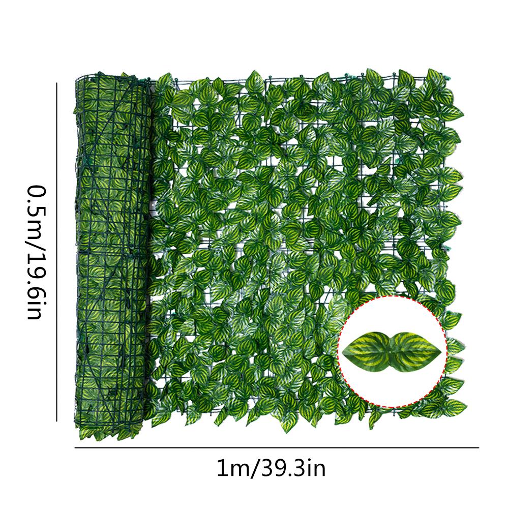 Kunstig bladplante screening simulering mospaneler anti-uv væghegn hjem haven baggrund dekor indretning tilbehør