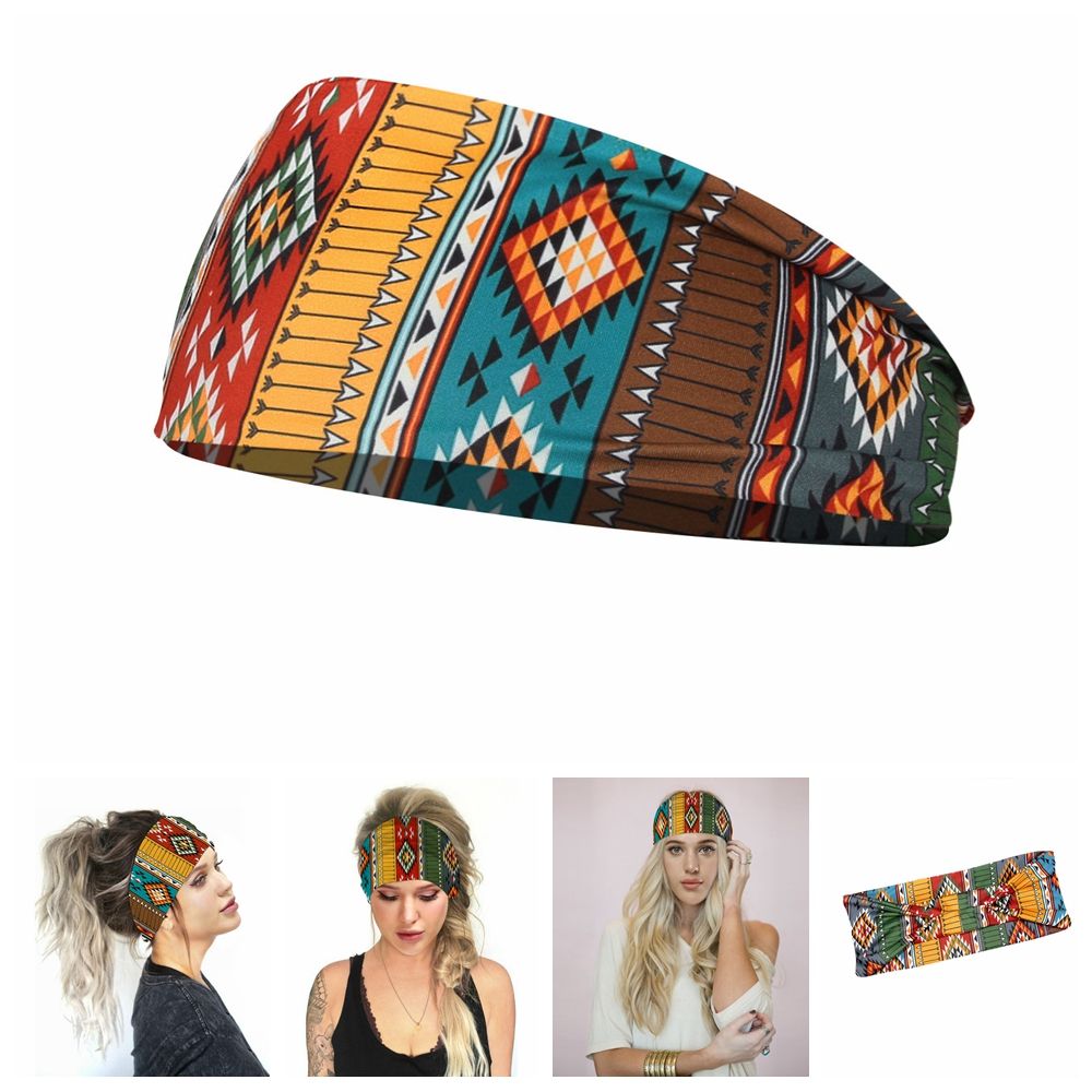 Headband scarf anti-slip stretchy fitness sweatbands yoga hair bands running headband sports headband