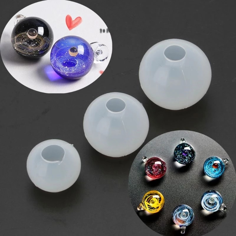 3d 20/25/30mm kugler kugle silikone form rund klar form til uv harpiks epoxy harpiks håndværk forsyninger epoxy harpiks blød form