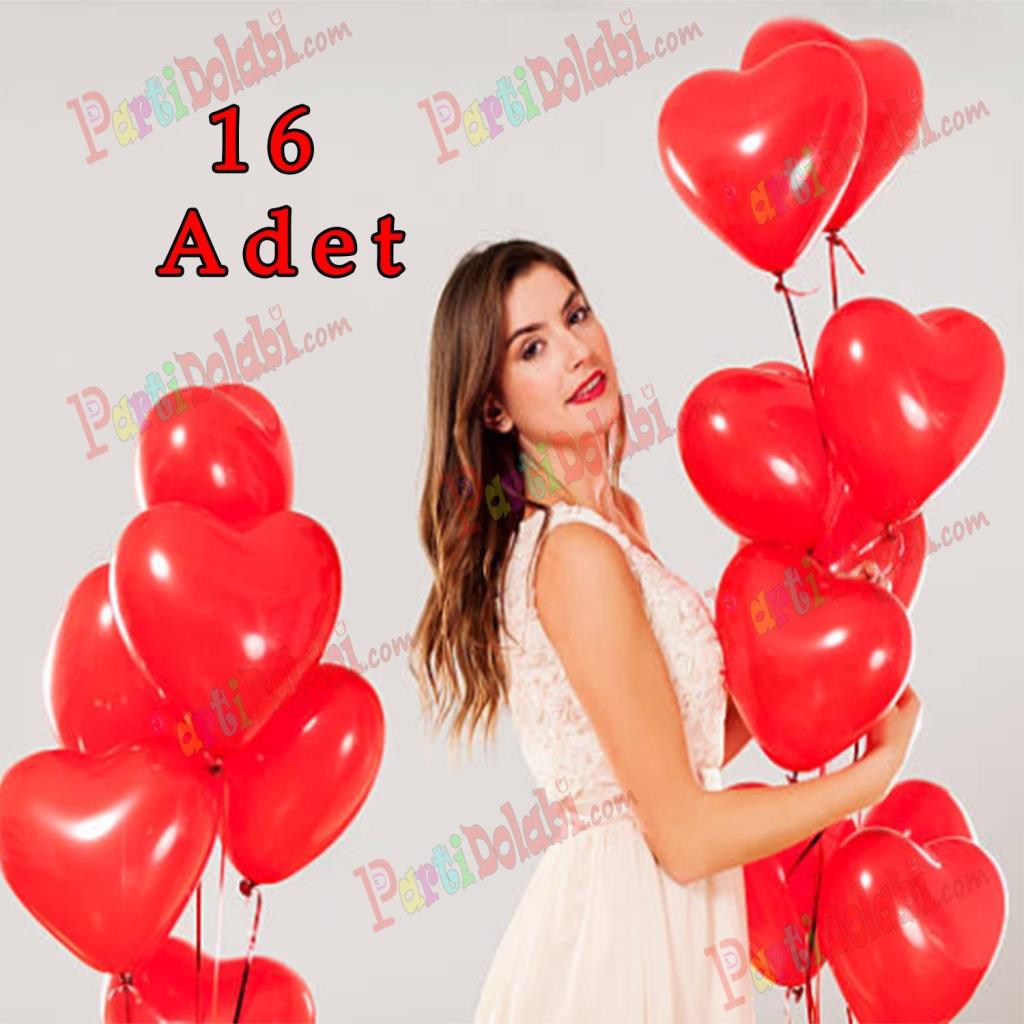 Rode hartballon zonder opdruk 16 s romantische hartballonnen