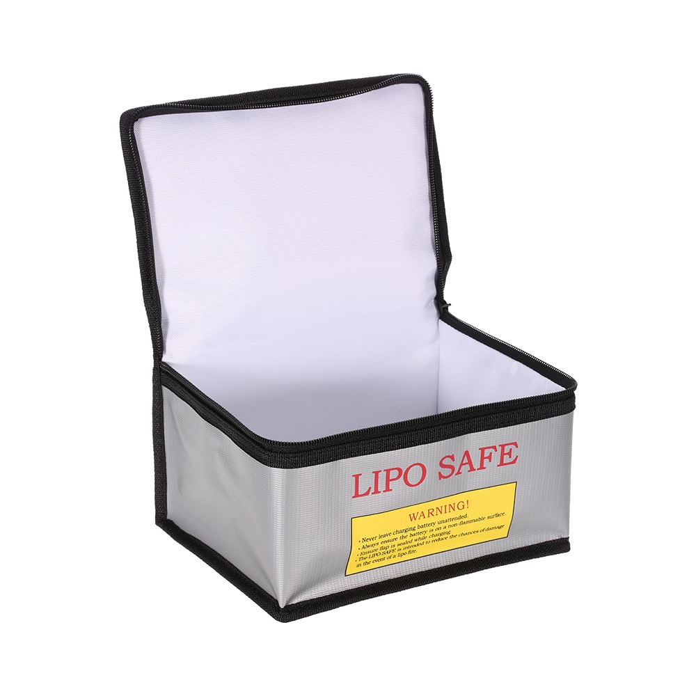 RC LiPo Battery Safety Bag - 22x16x12cm - Glass Fiber - Fireproof Charging Guard