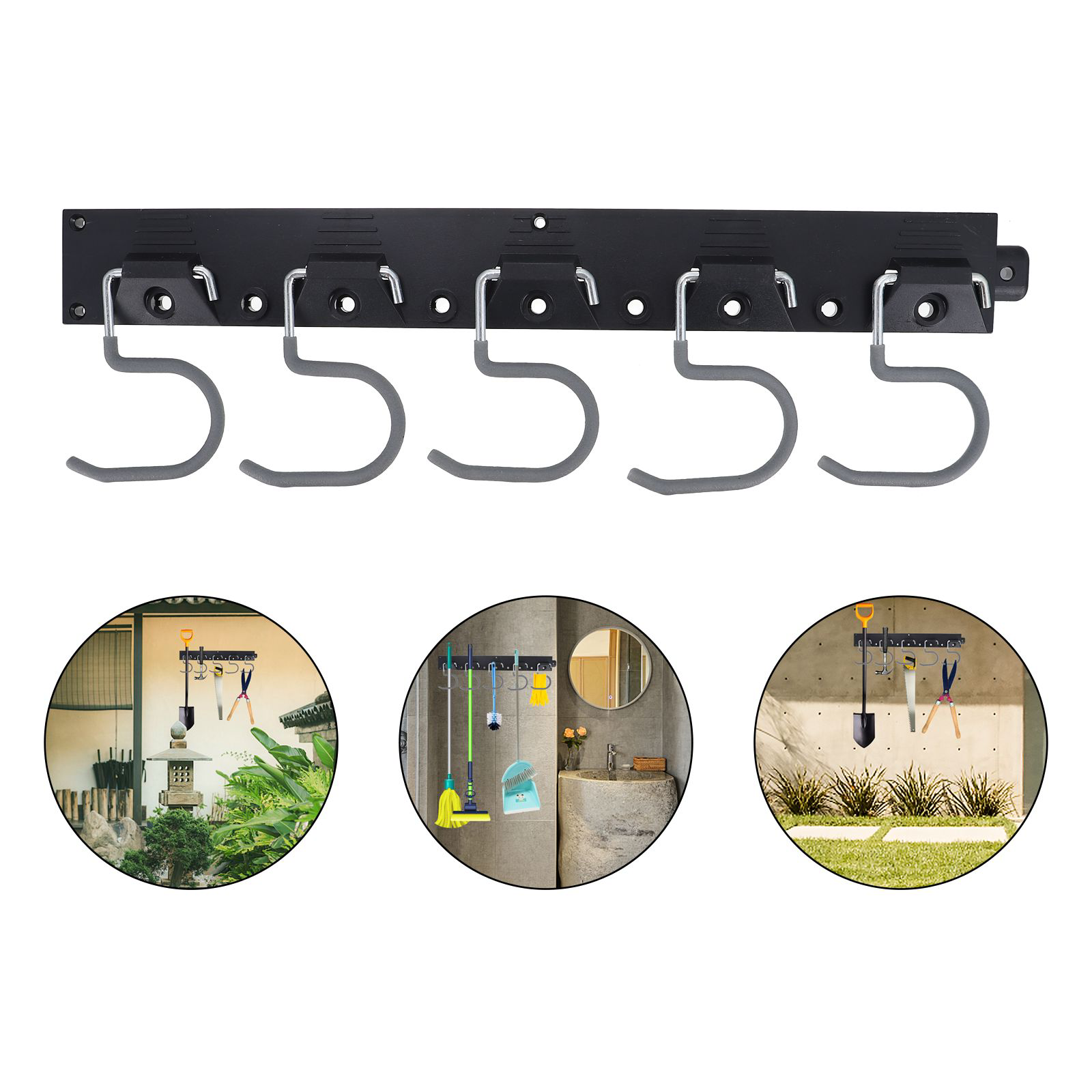 1 Set Garage Wall Mount Organizer Tuin Tool Hanger Haken Voor Garage Muur: Default Title