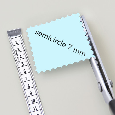 Tailor Scissors semicircle wavy Triangle Tooth Lace scissors DIY handmade Sewing with Zigzag Shape for Shears Fabric or Leather: mgsj008