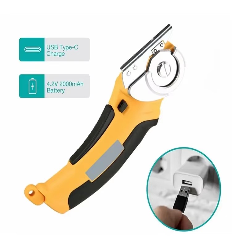 Cordless Electric Scissors 4.2V Multi Electric Cutter Shear For Cardboard Leather Fabric Cloth SewingCarpet Electr Cutting Tool