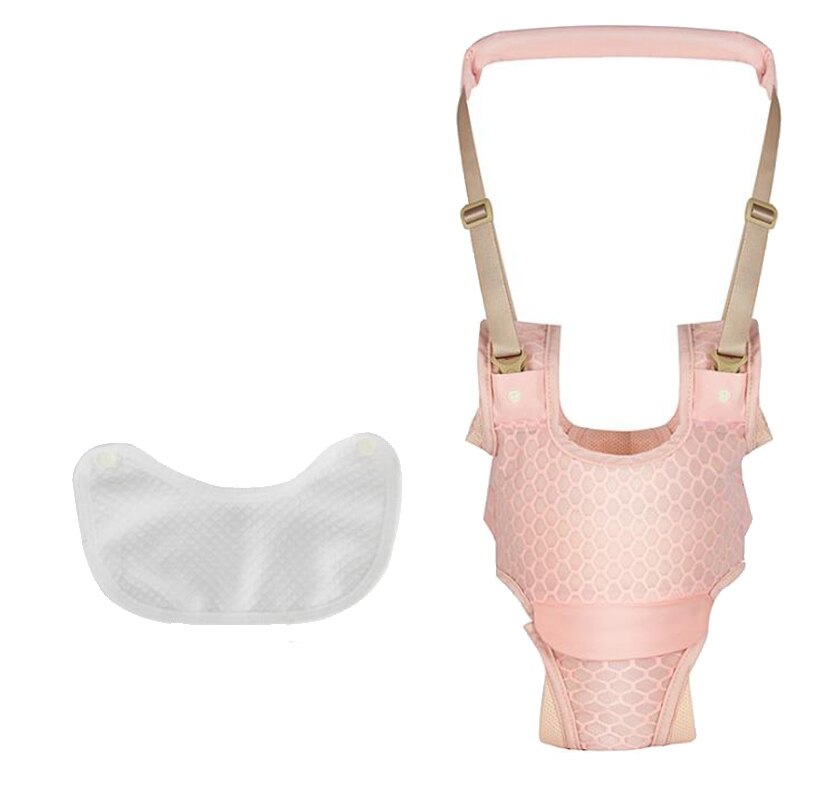 Baby jongen jongen seat belt rijden leren leren luna wandelen walker ademend assistent mand jongen meisje loopstoeltje helpen baby s: Pink