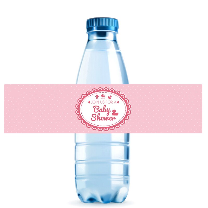 10 stk baby shower vandflaske etiket klistermærker det er en dreng/pige tag etiketter køn afslører dåb indretning babyshower forsyninger: Jeg
