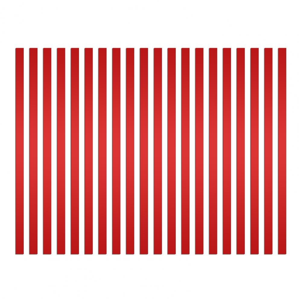 1 Set Useful Mirror Wall Stickers Removable Easy to Matching Acrylic No Residue Wall Line Border Decals: Red B