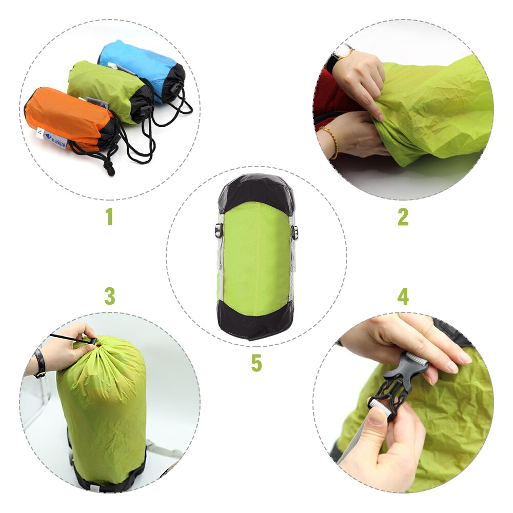 Lixada ultralette kompression ting sæk sovepose kompression sæk løbebånd arrangør 10l/15l/20l til vandring camping
