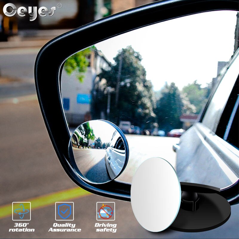 Ceyes biltilbehør mini 360 graders vidvinkel justerbar bakspejl auto sikkerhed visning bagudvendt blindpunkt skærm