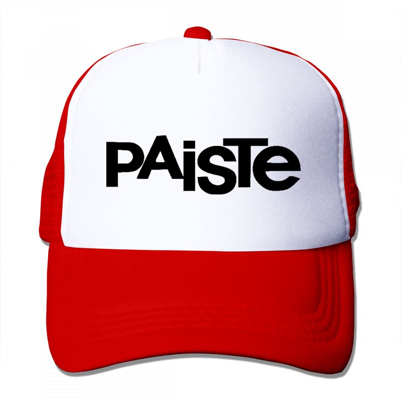 Paiste Trommel Logo Grafik Baseball cap männer frauen Trucker Hüte verstellbare kappe: 3-Red