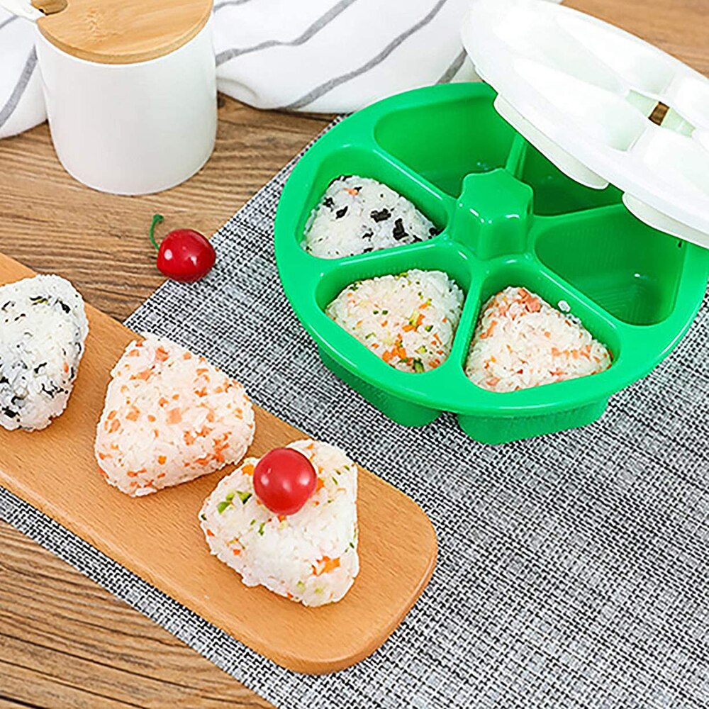 Set Van 2 Driehoek Sushi Mold Onigiri Maker In Staat Om Tot 6 Driehoek Sushi Driehoekige Rijst Bal Bento doos