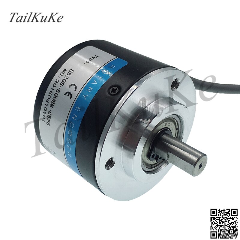Incremental photoelectric rotary encoder ZSP5208 360 pulse 360 line 600 pulse 600 line ABZ three-phase 5-24V
