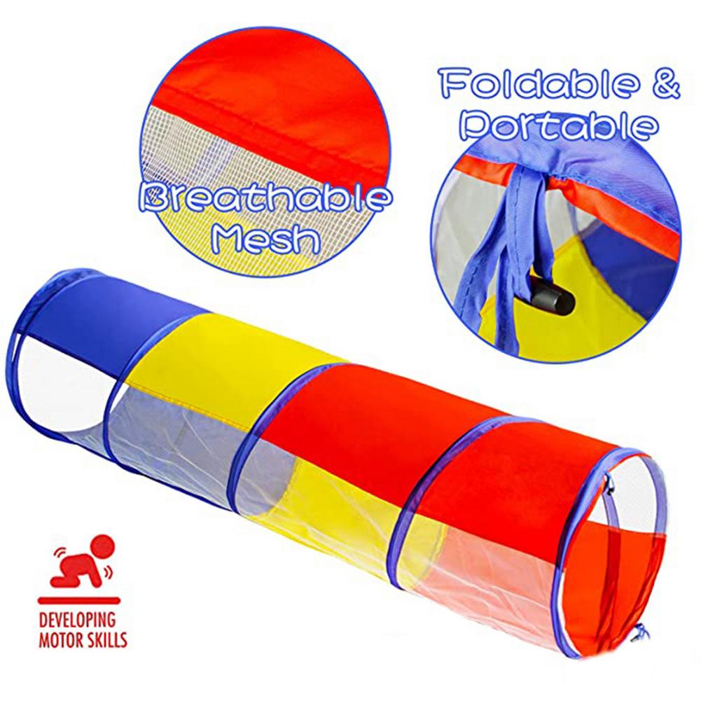 Kid Kruipen Tunnel Indoor Speelhuis Outdoor Fun En Handig Inklapbare Tent Spel Kanaal Tent Pijp Multi-color Kanaal
