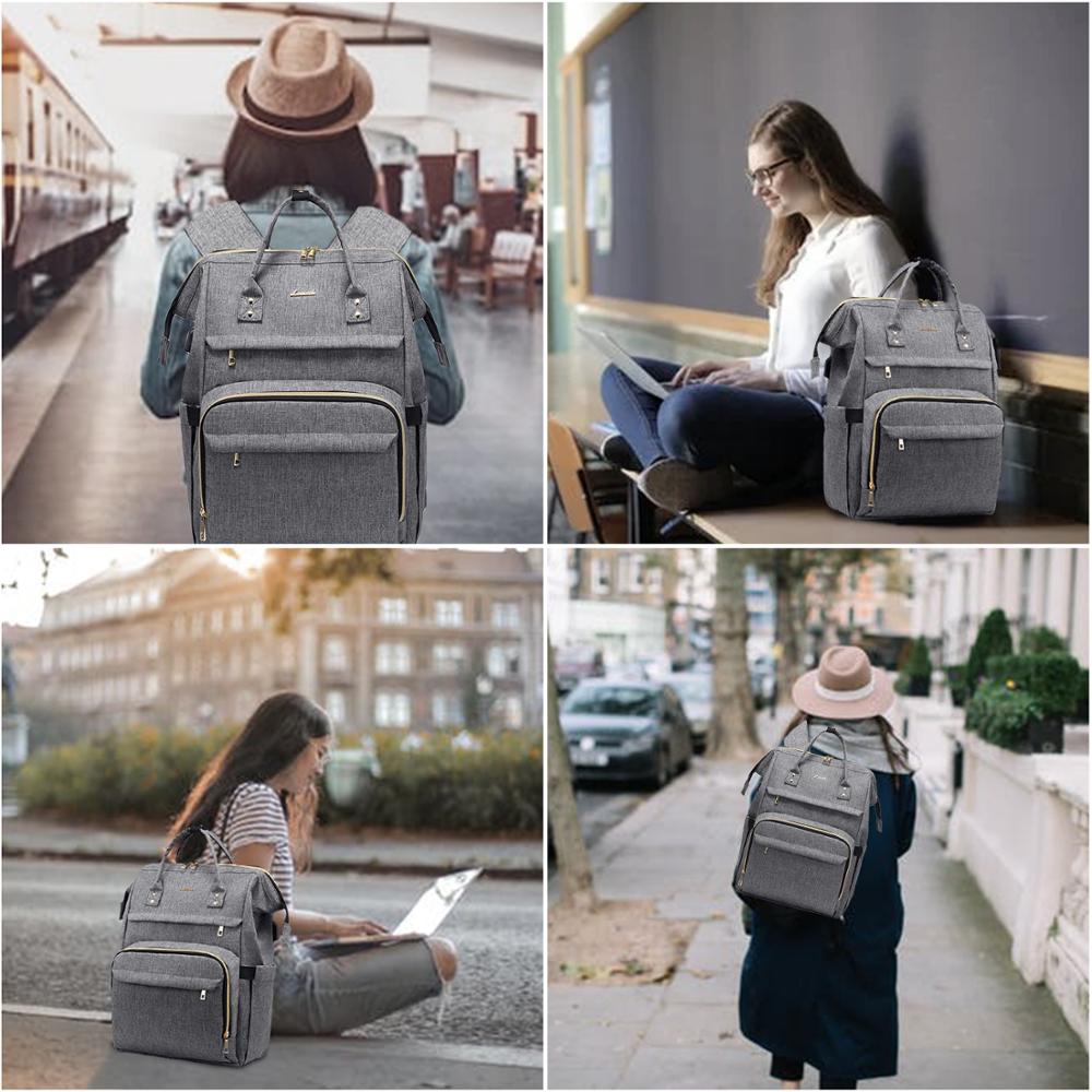 LOVEVOOK ,mochilas para mujer ,mochila mujer,mochila multifuncional para ordenador portátil unisex, morral de lona, resistente al agua, para la escuela y el trabajo,mochila trabajo