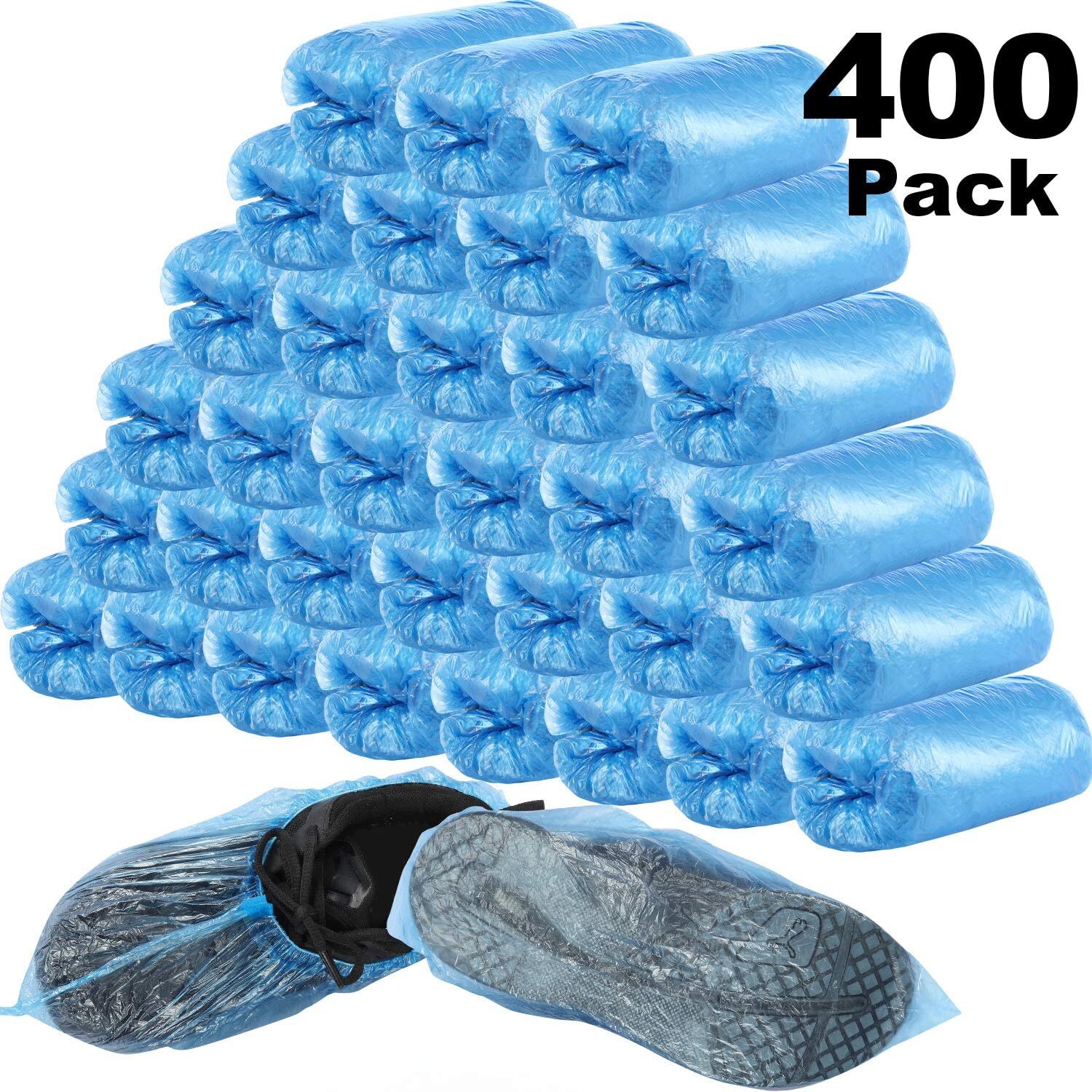 Wegwerp 200 Pack Schoen Covers Boot Cover Anti Slip Waterdicht 200 Paar Blauw Beschermende Schoen Cover Regenachtige Regen Laarzen