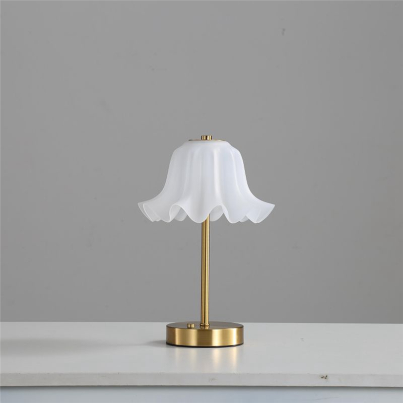 Ralca-usb wiederaufladbare, kabellose LED-blumenlampe mit berührungssensor, dimmbar, dreifarbig, dekorative schreibtisch- und leselampe