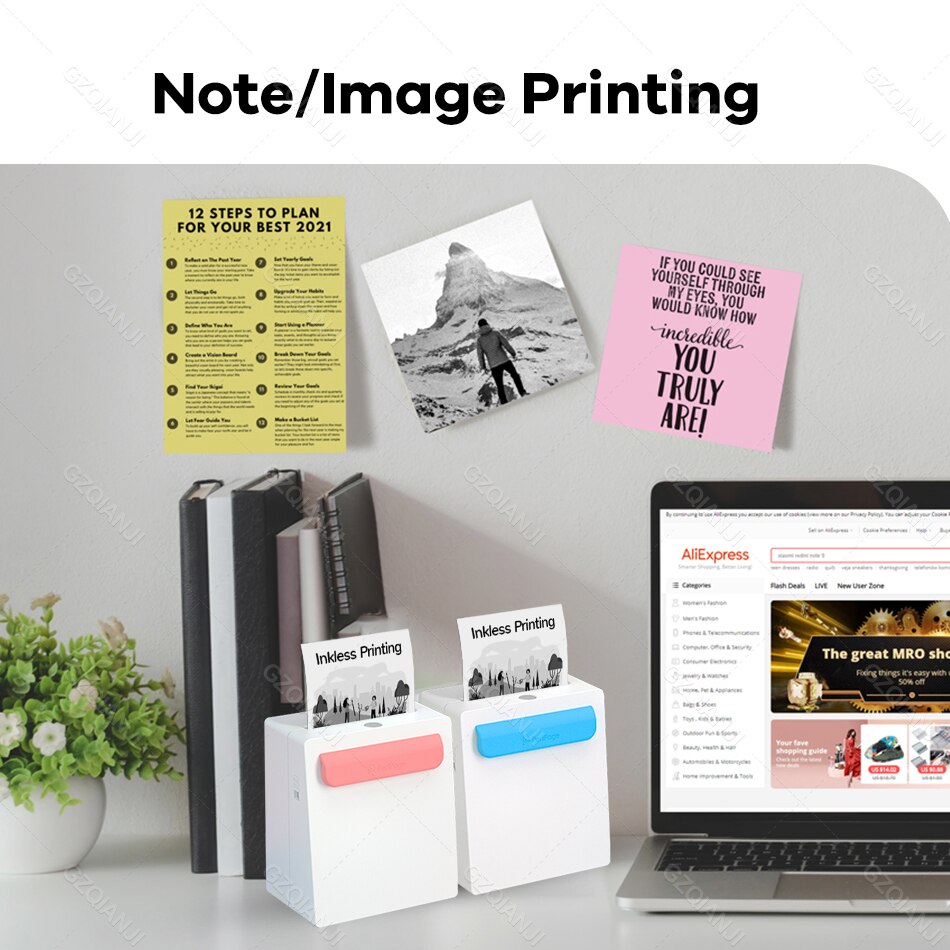 Peripage Mini Pocket Printer Draadloze Thermische Photo Printer Labels Android Iphone Kids A8 Navidad Regalos Impresora