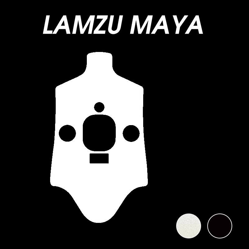 1-teiliger staubdichter Aufkleber mit Mausboden für Fnatic x Lamzu Maya X / Maya, staubdichte Aufkleber aus klarem schwarzem Kohlefaser: Khaki