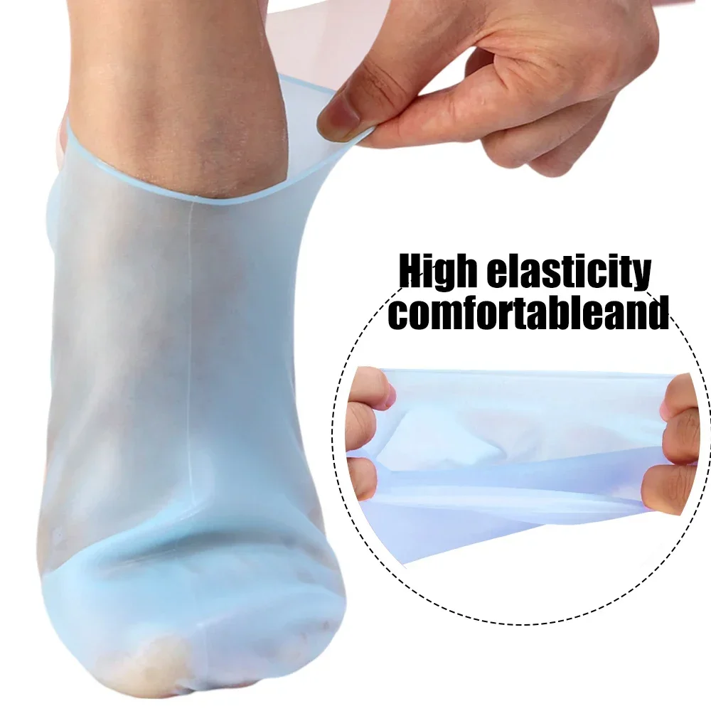 Chaussettes en silicone anti-Contation pour les pieds, 1 à 5 paires, respirantes, exextensibles, gel, suppression de la fréquence, hydratant pour la peau, outil de massage des pieds