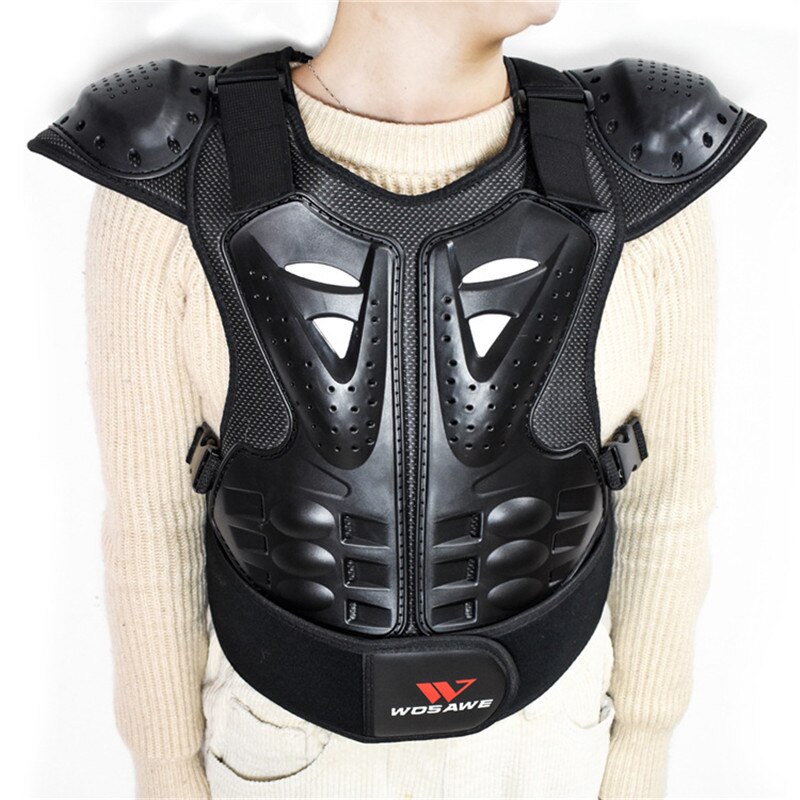 Skydd motorcykel vuxen kroppsskydd 4-16 barn kid guard sportjacka redskap cykel snowboard hockey rygg bröstskydd: Barn / S