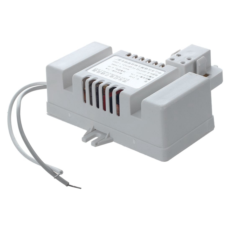 2X White Plastic Shell 4 Pin 2D Tube Bulb Fluorescent Ballast AC 220V 0.19A 38W