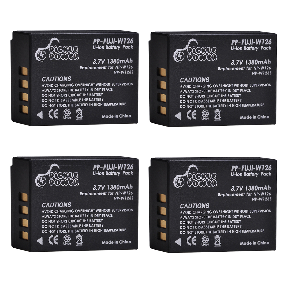 1380mAh NP-W126S NP-W126 batterij voor Fujifilm X-T100, X-T200, X-M5, X100F, X100V, X100VI, X-S10, X-A5, X-A10, X-E4, X-Pro3, X-T2