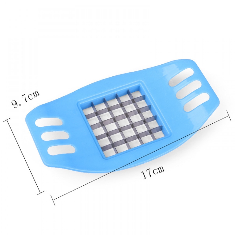 French Fry Potato Chip Cutter Vegetable Fruit Stainless Steel Slicer Chopper Chips Easy Cut Potato Dicer Kitchen Gadgets