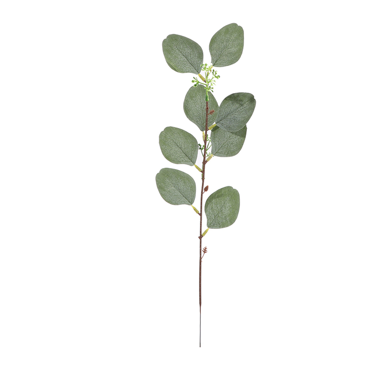 Artificial Flower Eucalyptus Leaves Stems Eucalipto Branches Artificial Plants for Floral Bouquets Wedding Green Decor: D