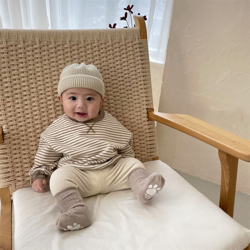 Koodykids Baby Jungen Mädchen Hosen Frühjahr Jungen Mädchen Solide Beige Braun Hosen Hosen Dünne Hosen Für Baby Jungen Chothes Herbst