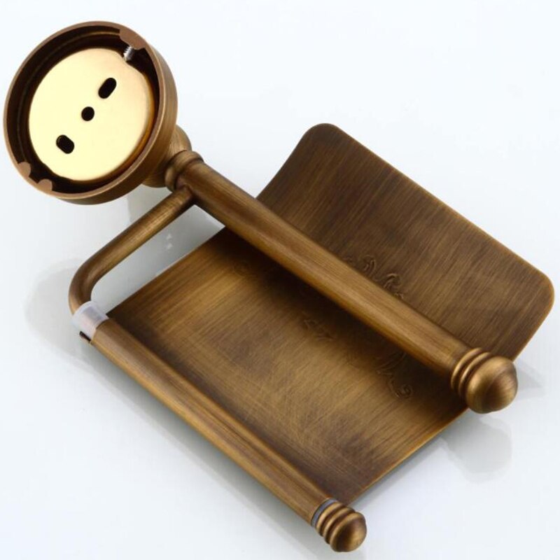 Carta Cremagliera in Ottone Massiccio Bronzo Antico anello di Tovagliolo di Carta Rotolo di Carta Cremagliera Cremagliera Della Parete Accessori per il Bagno Cremagliera Del Tessuto