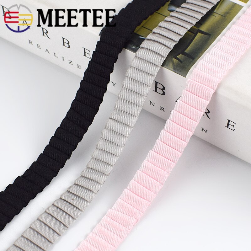 8 meter 13mm geplooide elastische band schouderband kinderschoenen elastisch kant band diy babyhaar naaien lint tape accessoires