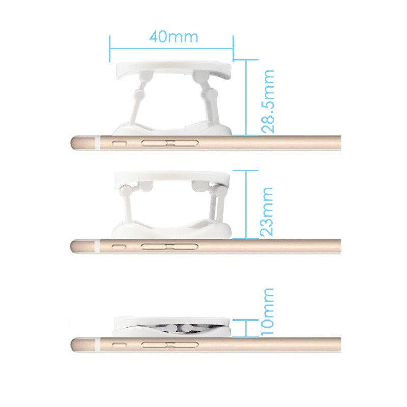 10-100pcs Blank material Round mobile phone folding stretch bracket Phone Holder