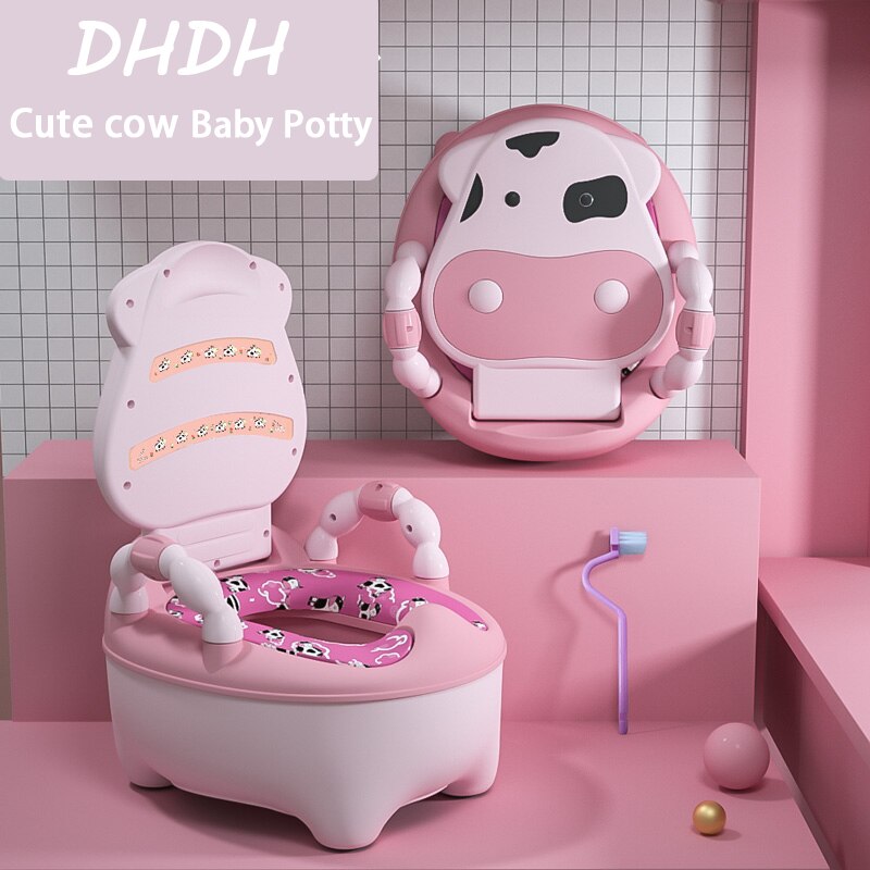 Pot pour bébés et enfants 0 à 6 ans, en plastique doux,pot formateur siège toilettes WC garçons et filles,: TD1057D