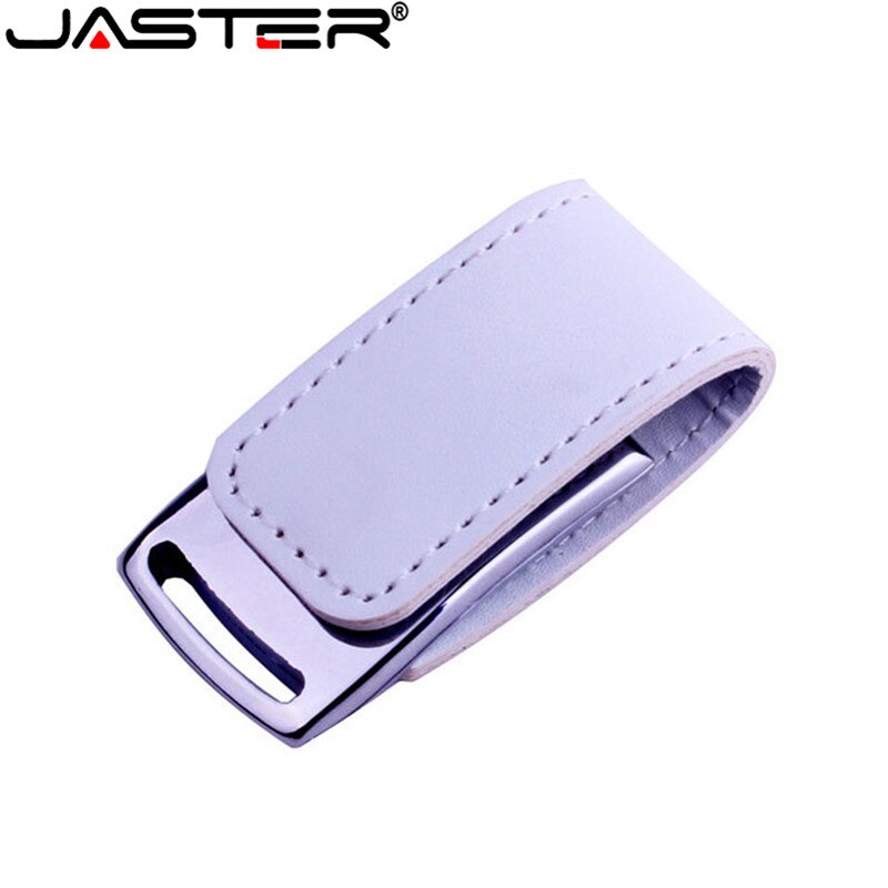 JASTER-pen drive de cuero y metal, 4GB, 8GB, 16GB, 32GB, 64GB, Udisk, USB 2,0, unidad flash,