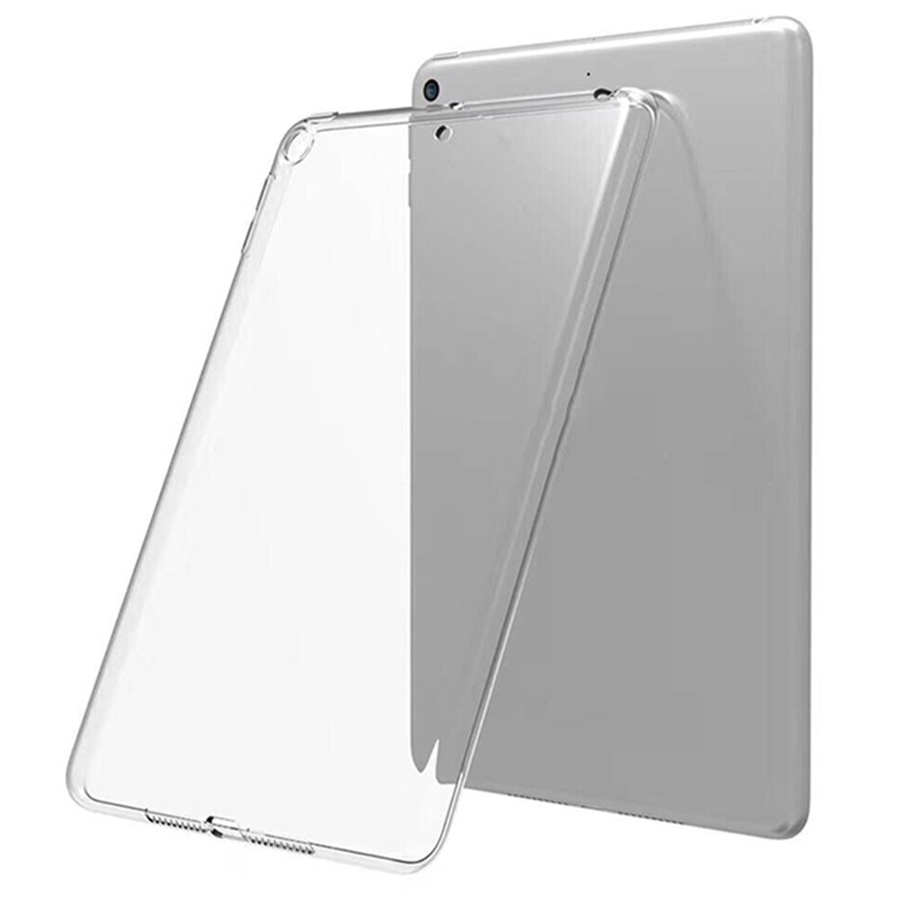 For Apple iPad Air 4th Generation 10.9" Rotating Smart Case Leather Folding Stand Cover with Auto Wake/Sleep Function: Transparent