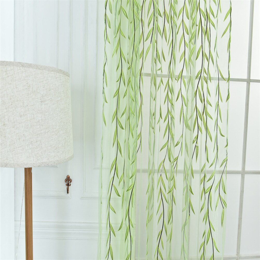 Salice Moderno Tende di Tulle per Soggiorno telecamera Da Letto Tende di voilà per la Finestra Tende di Tulle Tende din889