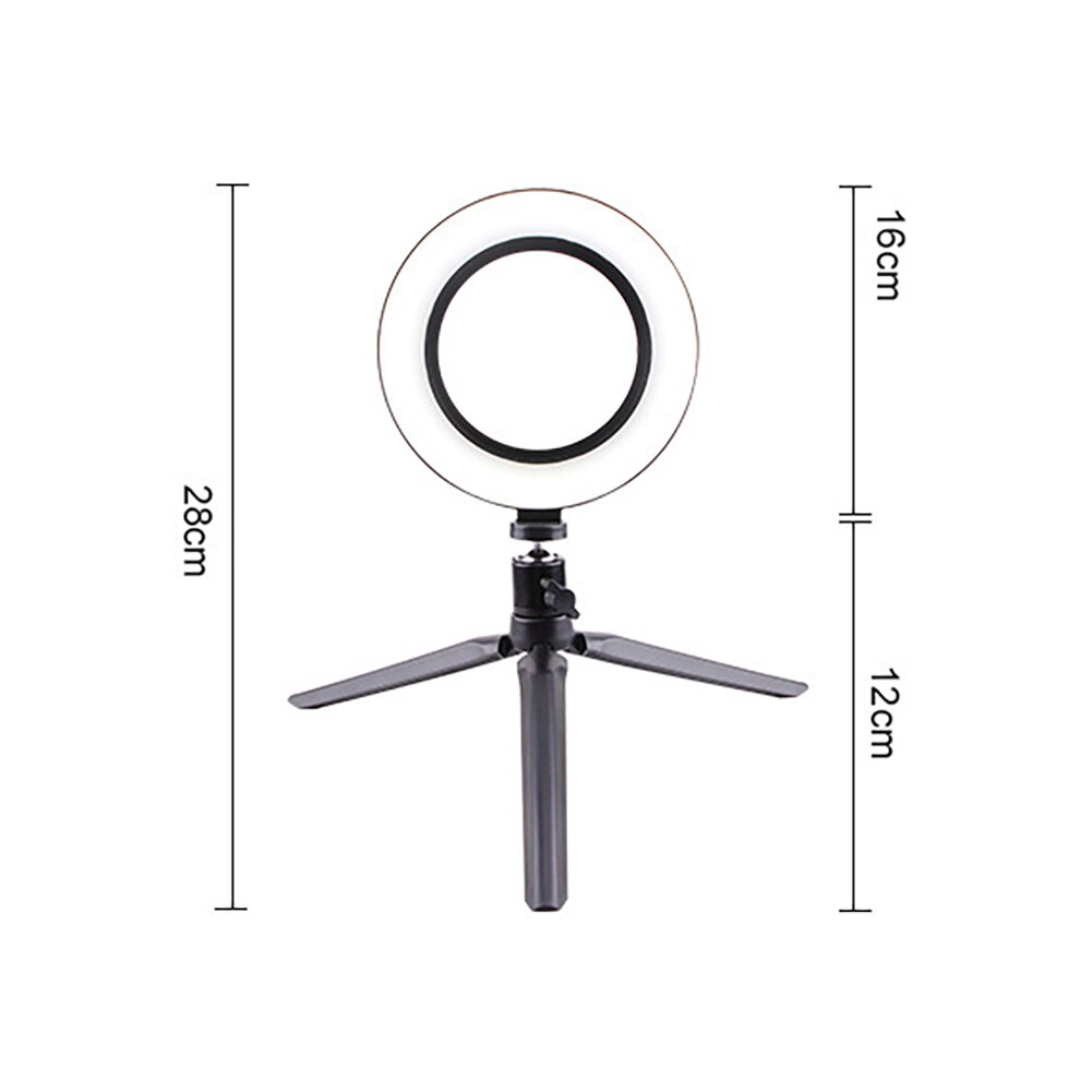 3 kolory regulowane piękno wypełnienie światło Selfie lampa pierścieniowa światło doprowadziło robić kamery Usb zdjęcie wypełnienie światło z uchwyt na telefon komórkowy