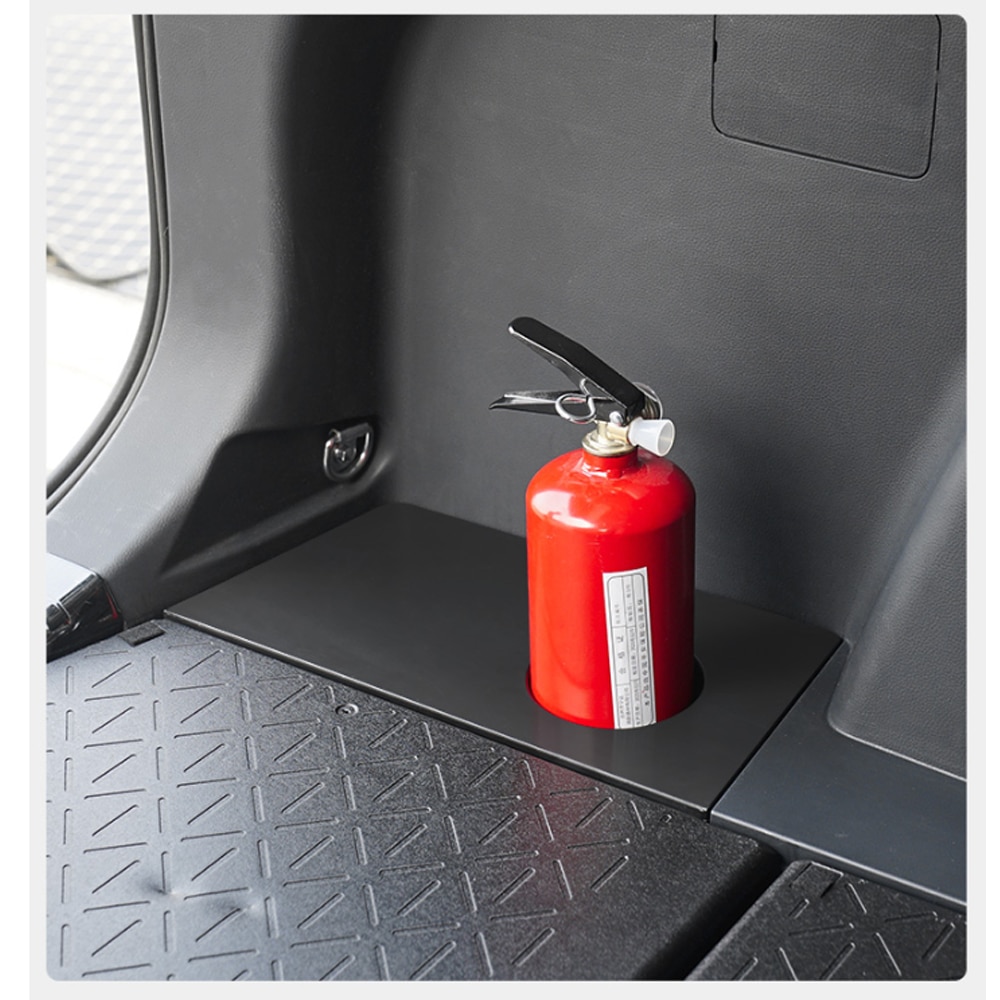 1 stk bil brandslukker beslag panel bil bagagerum snap type beskyttelse bil styling til toyota rav 4 tilbehør
