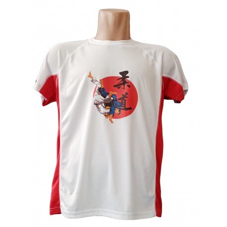 Camiseta blanca roja uchi mata