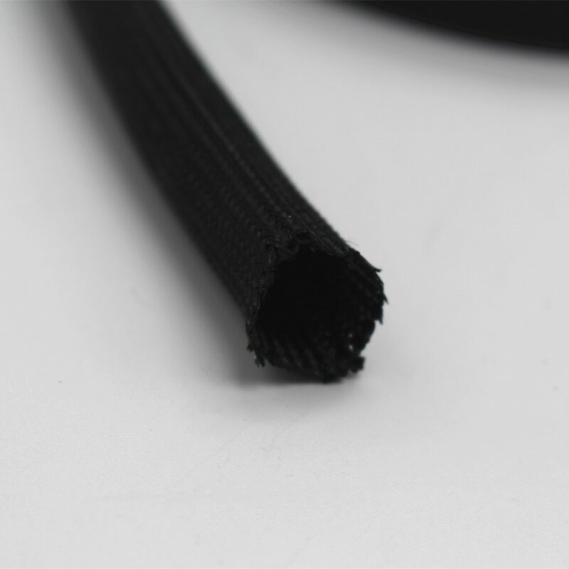 22mm * 300cm Protector de calor Universal manga tejida de fibra de vidrio Cable de bujía negra alta temperatura 1200F accesorio de coche