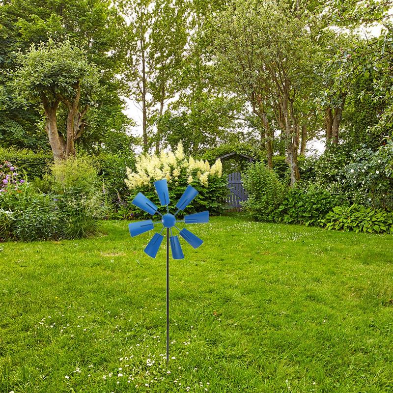 1pc vind spinner dekorativ vindmølle dekorativ jern vindmølle gård plug-in vinder havevind spinner ornament