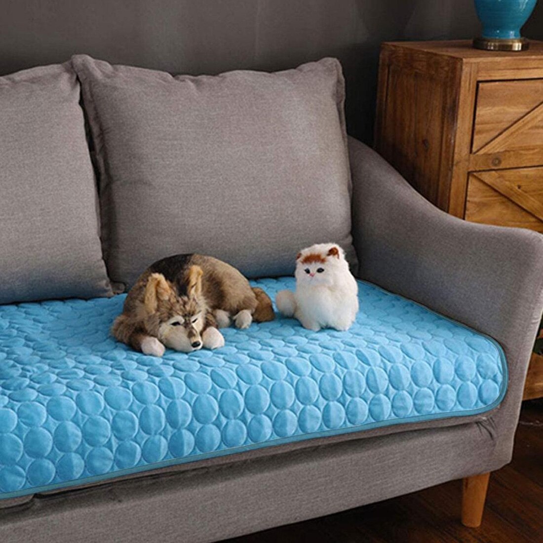 Dog Mat Cooling Summer Pad Mat For Dogs Cat Blanket Sofa Breathable Pet Dog Bed Summer Washable for Cat/ Dog/ Puppies/ Kittens