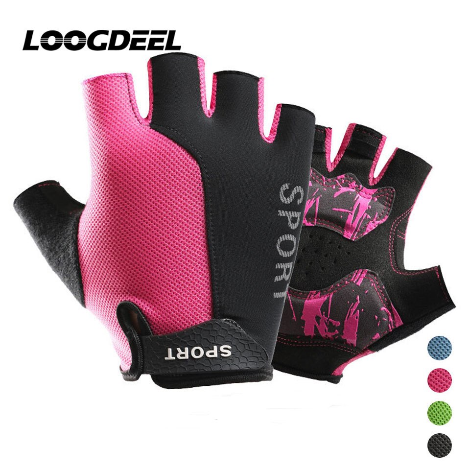 LOOGDEEL Gym Heavyweight Sports Exercise Weightlifting Gloves Body Building Training Sport Fitness Gloves for Fitness Equipment