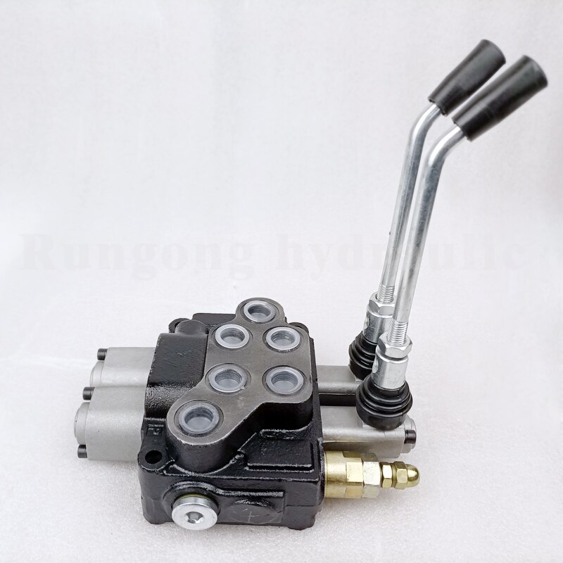 Hydraulic Multi way directional valve Manual distributor control Positioning and reset