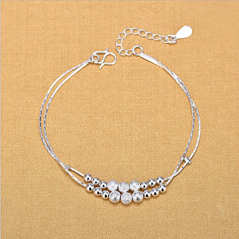 Everoyal – bracelets de cheville Double couche pour femmes, accessoires tendance, en argent, bijoux, d&#39;été, 925