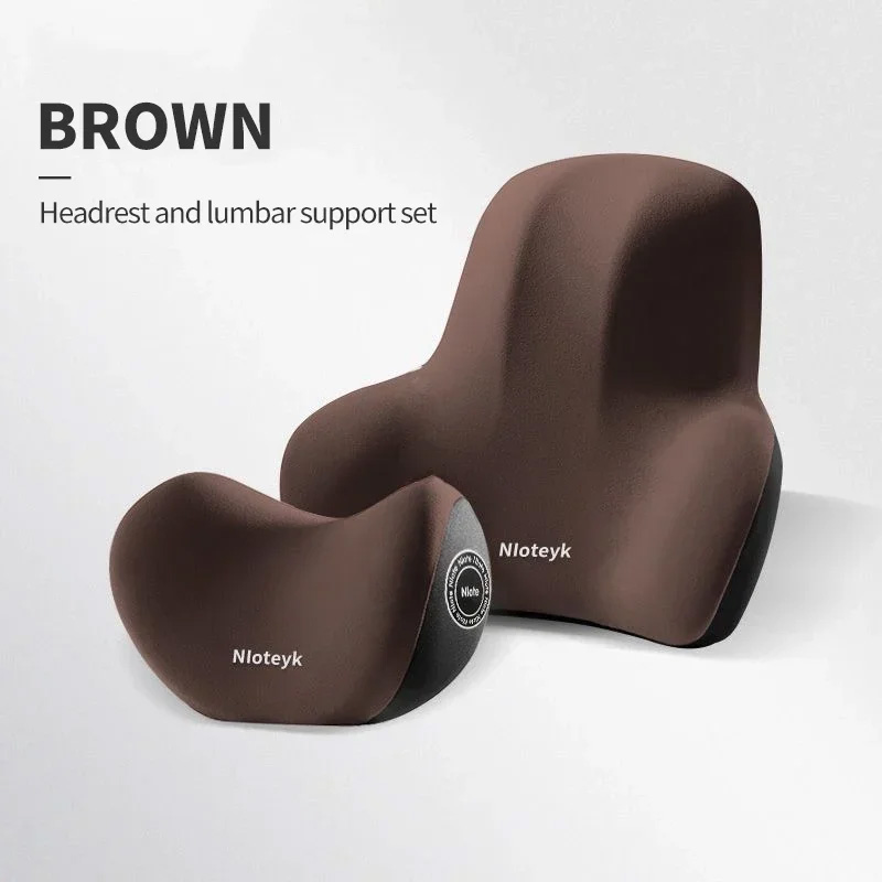 Auto Memory Foam Nekkussen Bescherming Lumbale Rugleuning Kussen Lumbale Kussen Auto Hoofdsteun Kussen: green