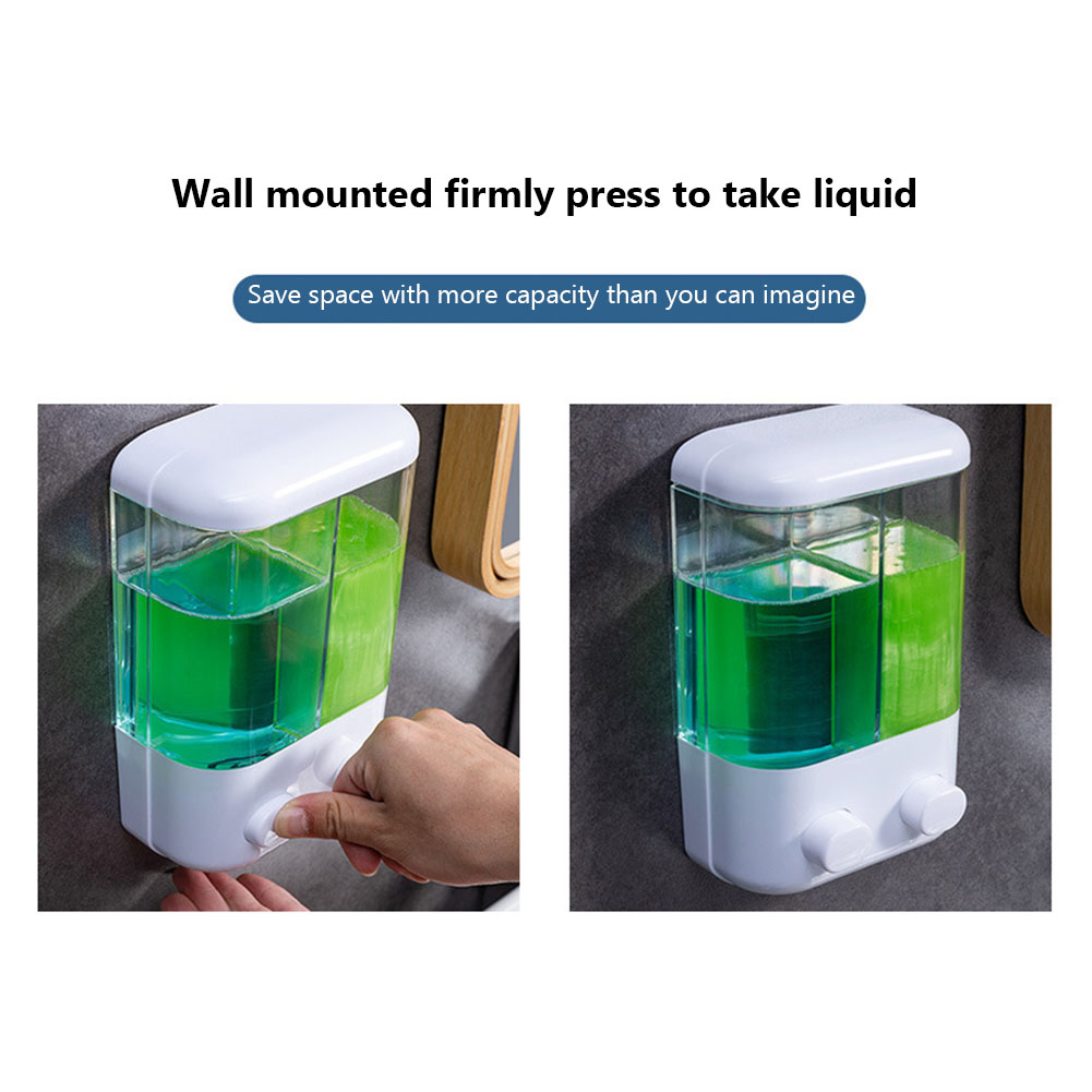 Abs Muur Gemonteerde Zeepdispenser Schuim Hand Wassen Apparaat Voor Badkamer Wasmiddel Shampoo Dispenser Voor Vloeibare Zeep